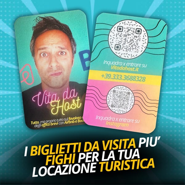 realizziamo biglietti da visita, moderni, smart e accattivanti per case vacanza, b&B, affittacamere, airbnb e booking. entra per un preventivo,